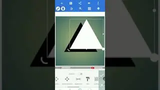 Membuat logo segitiga ilusi di hp #Shorts
