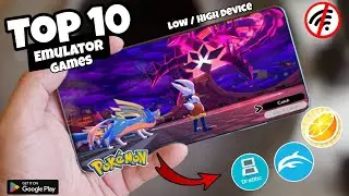 Pokemon Top 10🔥 Emulator 😱Games 2024 Offline😍High Graphics