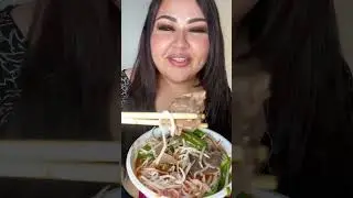 Beef Pho very Spicy 🥵 🌶️ MUKBANG