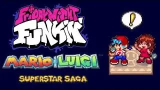 Start & Main Menu (Friday Night Funkin' VS Mario and Luigi Super Star Saga)