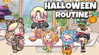ASMR ROTINA DE HALLOWEEN 🏡👻 | AVATAR WORLD ROTINAS E HISTÓRIAS