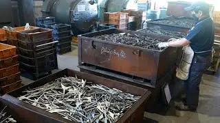 The process of mass producing Japanese pliers. The only plier factory in Japan.