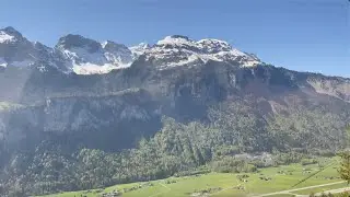 Bus Ride From Interlaken Switzerland to Milan Italy - BEAUTIFUL Mountain Scenery! 🏔