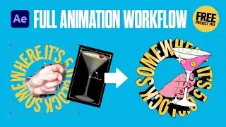 Toby Triumph Kinetic Type Illustration | After Effects Animation Workflow