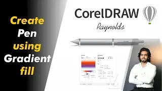CorelDRAW | Create Pen using Gradient fill