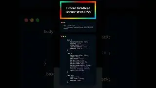 👨‍💻Linear gradient border css.👨‍💻 