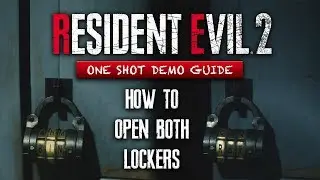 How To Open Both Lockers In The Resident Evil 2 Remake ONE SHOT Demo | RE2 Remake Demo Walkthrough