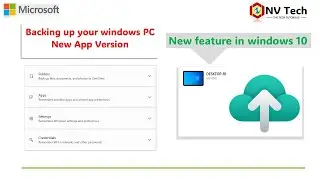 How to Take Quick Windows Backup Folder & File with App Settings II New Windows update KB5030211 II