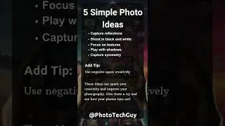 5 Simple Photo Ideas! #shorts