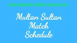 Remaining Matches Of Multan Sultan | PSL Season 8 #psl2023