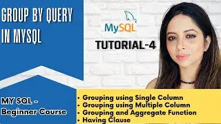 Group By query in MySQL | Having Clause | 