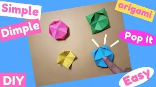 How to make Simple Dimple Pop It Origami Step by step • Viral Tiktok •