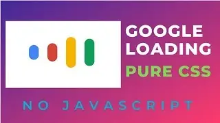 Google Loading Animation | Pure CSS | How to create google loading animation