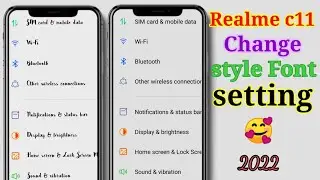 Realme c11 Font style kora in any Android phone | How To change  Font style realme c11 2022
