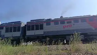 2тэ10ут-0038 с пассажирским поездом №131 со ст. Колтубанка (перегон Колтубанка - Неприк)
