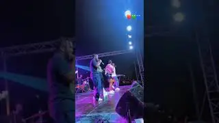 Kalybos runs as Ahoufe Patri grinds him live on stage