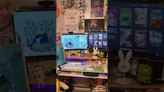 🍃My cozy desk setup | day & night 