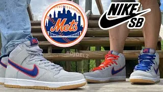 Nike SB Dunk NY Mets High on feet with lace swap how to style with sizing Honest Review