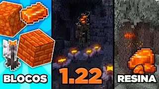 MINECRAFT 1.22 - CHEGOU a NOVA RESINA, BLOCO e FLOR MISTERIOSA!
