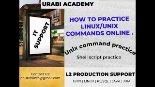 Practice Linux/Unix commands Online | Linux | Unix | L2 Support