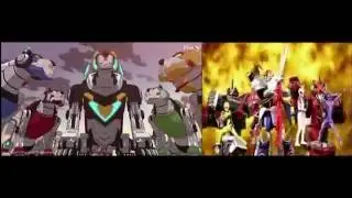 Voltron: Legendary Defender in Power Rangers Jungle Fury Style - Comparison