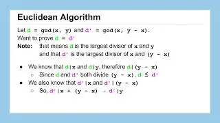 Lesson 07: The Euclidean Algorithm