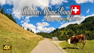 Driving the 'Hidden Alpine Road' between Saanen and Jaun in Switzerland 🇨🇭