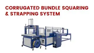 YS-305RP automatic Strapping Machine,Corrugated Bundle Squaring & Strapping System