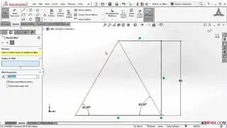001 Sketch fillet in solidworks