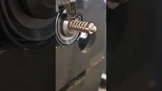 Complete machining process of a brass component  #machine #cnc #lathe
