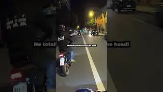 Guy punches biker riding by 😱 @GaggleofGroms