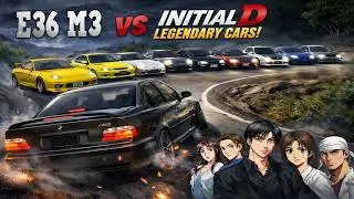 INITIAL D Cars ⚡ BMW E36 M3 | Assetto Corsa