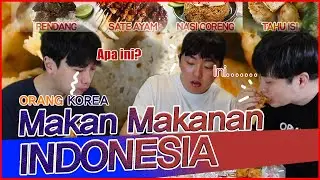 [Reaksi] Ganteng Orang korea Makan maknan indonesia 🇮🇩 (Busan)