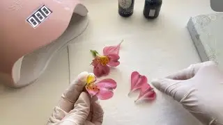 UV resin earrings diy