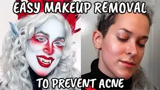 How To Remove Heavy Makeup Properly! (Prevent ACNE/ BREAKOUTS)