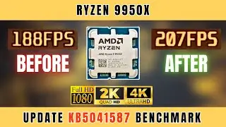 Ryzen 9950X Performance Boosted? Testing the Latest Windows 11 Update in 5 Games!