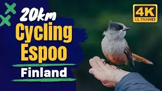 Espoo, Tapiola 🇫🇮 4K Cycling Tour Finland