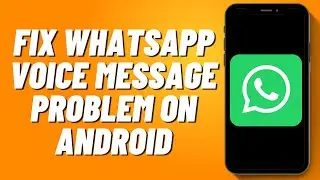 How to Fix Whatsapp Voice Message Problem on Android (2024)