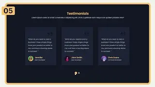 #5 How to Make Testimonial Slider Using Html Css and JavaScript | Crown Coder