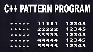 Square Shape Pattern in C++ || Print Square Star and Number Pattern in C++ Using Loops ||(MyAcademy)