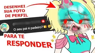 desenhei SUA foto de perfil para te responder (especial 150K)