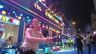 Haloween walk on Bui Vien Street Ho Chi Minh City (Saigon) 🇻🇳 Vietnam 🇻🇳 - 4K