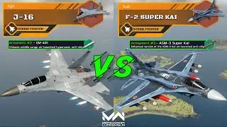 VIP Striker Comparison | F-2 Super Kai VS J-16 | Modern Warships