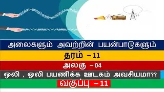அலைகளும் அவற்றின் பயன்பாடுகளும் வகுப்பு - 11| ஒலி வரைவிலக்கணம் , ஒலி பயணிக்க ஊடகம் அவசியமா பரிசோதனை