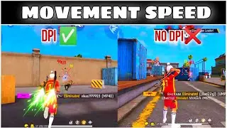 MOVEMENT SPEED DIFFERENCE BETWEEN WITH DPI❌ VS WITHOUT DPI ✅