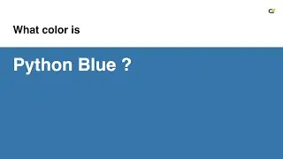 Python Blue color 