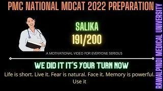 Mdcat 2022 Preparation guide by Salika |191 marks in national mdcat|