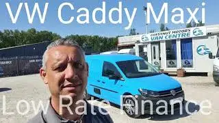2.0 VW Caddy Maxi Van For Sale In Blu L2H1 LWB ULEZ Compliant Euro6 Air Con Finance Delivery