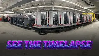 Press Installation Timelapse at Printing Partners Indianapolis Indiana August 2024