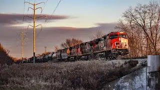IC 2705 leads a Dash 9 trio on CN M337 through Glendale Heights, IL on 12/6/2024!